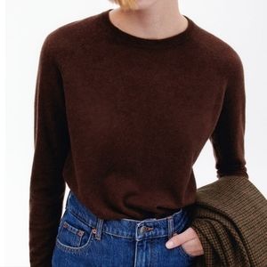 ZARA EXTRA SOFT WOOL SWEATER SIZE L Burgundy